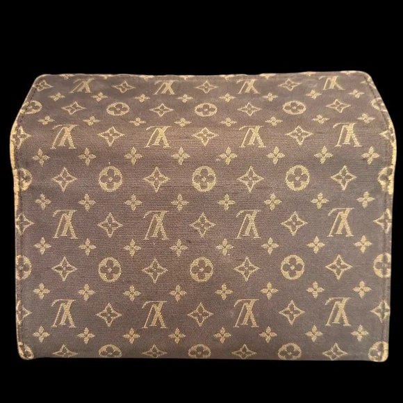 Louis Vuitton Wallet Mini Lin Brown Monogram Sarah Long Double Snap Continental - Picture 6 of 14
